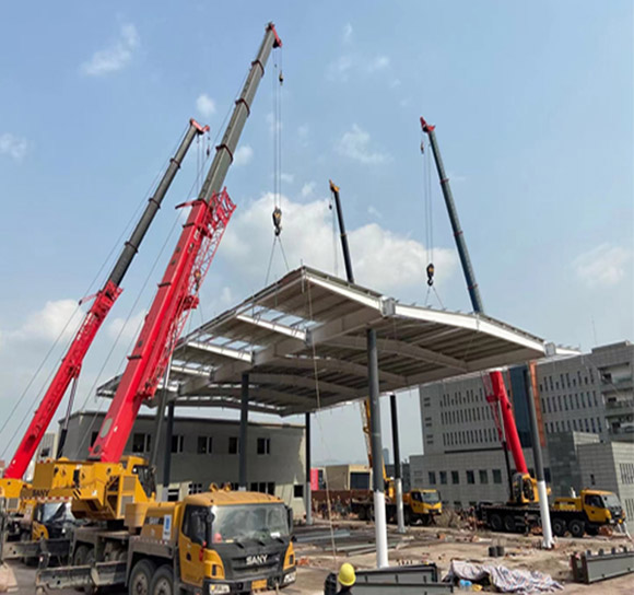 建湖吊大型钢结构车棚